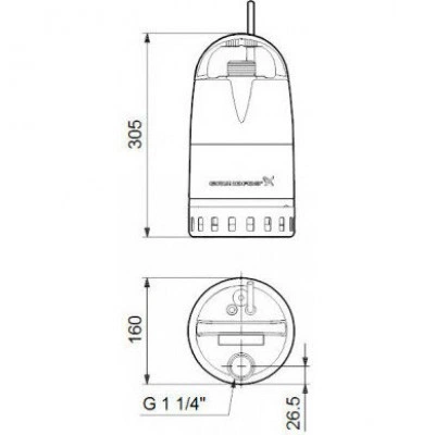 Насос Grundfos Unilift CC-5-M1 дренажный Насос Grundfos Unilift CC-5-M1 дренажный