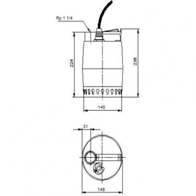 Насос Grundfos Unilift CC-9-A1 дренажный Насос Grundfos Unilift CC-9-A1 дренажный