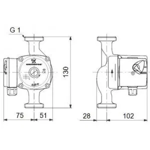 Насос Grundfos UPS 15-40 130 циркуляционный (ГРУНДФОС) Насос Grundfos UPS 15-40 130 циркуляционный (ГРУНДФОС)