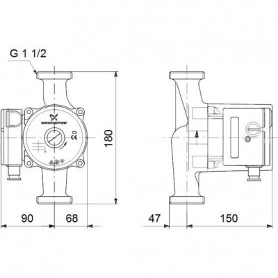 Насос Grundfos UPS 25-60 130 циркуляционный Насос Grundfos UPS 25-60 130 циркуляционный
