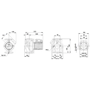 Насос Grundfos UPS 40-120 F 3х400 В (комплектация по выбору) циркуляционный (ГРУНДФОС) Насос Grundfos UPS 40-120 F 3х400 В (комплектация по выбору) циркуляционный (ГРУНДФОС)