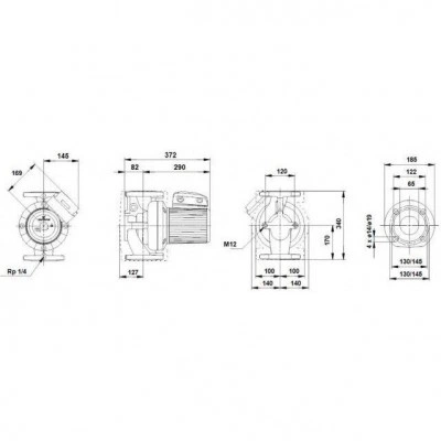 Насос Grundfos UPS 40-180 F 3х400-415V PN6/10 циркуляционный Насос Grundfos UPS 40-180 F 3х400-415V PN6/10 циркуляционный