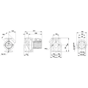 Насос Grundfos UPS 50-120 F 1х230 V (комплектация по выбору) циркуляционный (ГРУНДФОС) Насос Grundfos UPS 50-120 F 1х230 V (комплектация по выбору) циркуляционный (ГРУНДФОС)