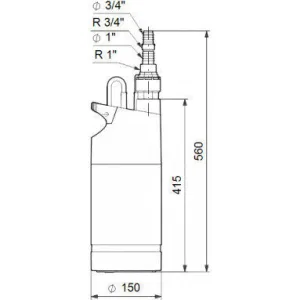 Насос Grundfos SB 3-45 M колодезный (ГРУНДФОС) Насос Grundfos SB 3-45 M колодезный (ГРУНДФОС)