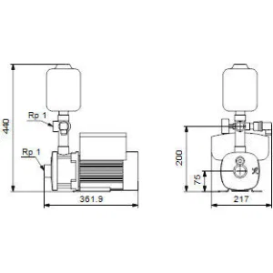 Насос Grundfos CMBE 1-75 I-U-C-C-D-A насосная станция (ГРУНДФОС) Насос Grundfos CMBE 1-75 I-U-C-C-D-A насосная станция (ГРУНДФОС)