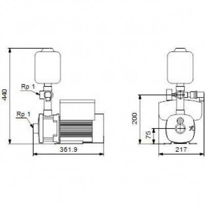 Насос Grundfos CMBE 1-75 I-U-C-C-D-A насосная станция Насос Grundfos CMBE 1-75 I-U-C-C-D-A насосная станция