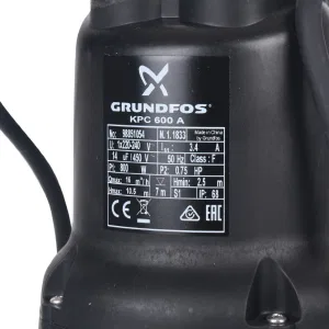 Насос Grundfos KPC 600 A дренажный (ГРУНДФОС) Насос Grundfos KPC 600 A дренажный (ГРУНДФОС)