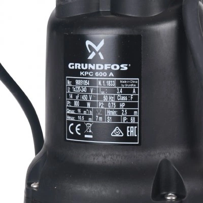 Насос Grundfos KPC 600 A дренажный Насос Grundfos KPC 600 A дренажный