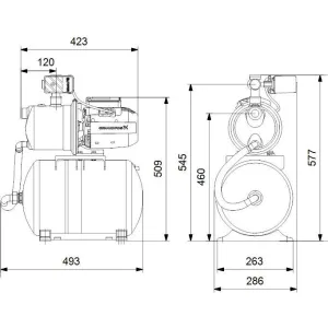 Насос Grundfos JP 3-42 PT-H насосная станция (ГРУНДФОС) Насос Grundfos JP 3-42 PT-H насосная станция (ГРУНДФОС)