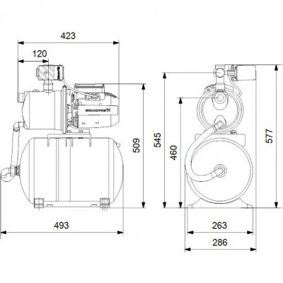 Насос Grundfos JP 3-42 PT-H насосная станция Насос Grundfos JP 3-42 PT-H насосная станция