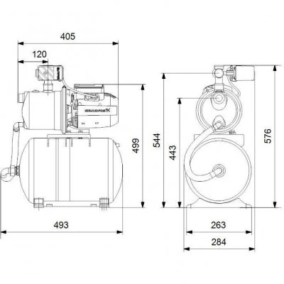 Насос Grundfos JP 4-47 PT-H насосная станция Насос Grundfos JP 4-47 PT-H насосная станция