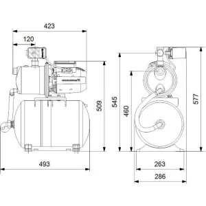 Насос Grundfos JP 5-48 PT-H насосная станция (ГРУНДФОС) Насос Grundfos JP 5-48 PT-H насосная станция (ГРУНДФОС)