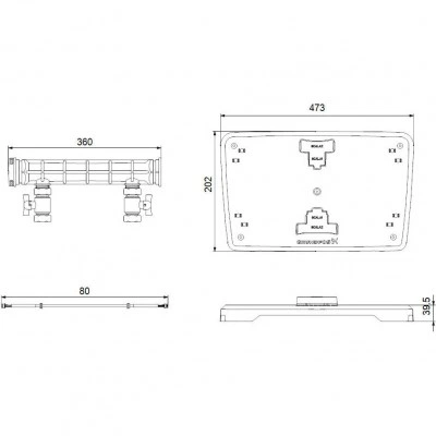 SCALA1 Twin accessories set, GAS комплект для сдвоенной SCALA1 SCALA1 Twin accessories set, GAS комплект для сдвоенной SCALA1